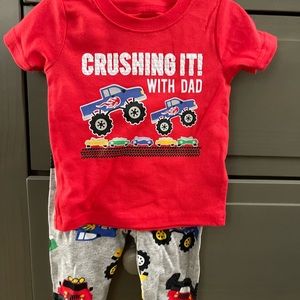 2 Piece Monster Truck Outfit